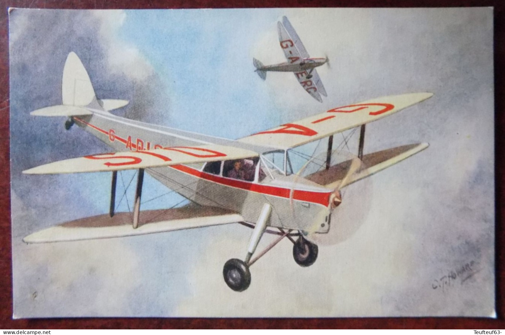 Cpa De Havilland " Hornet Moth "  - Ill. Howard - 1919-1938