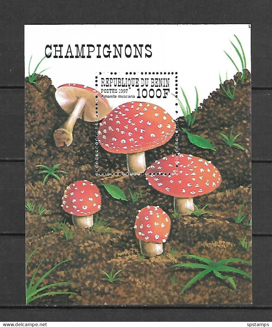 Benin 1997 Mushrooms MS MNH - Champignons