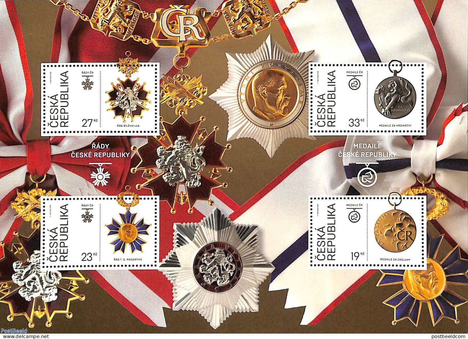 Czech Republic 2018 Decorations M/s, Mint NH, History - Decorations - Other & Unclassified
