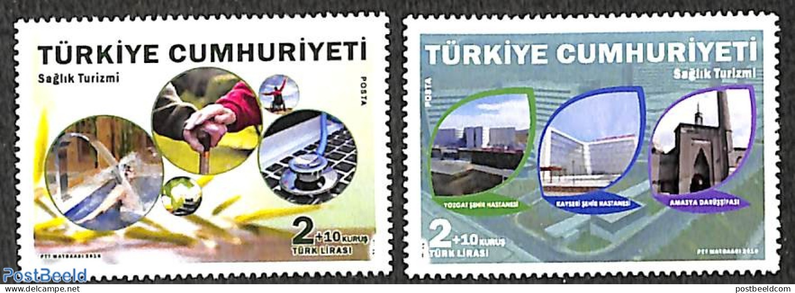 Türkiye 2018 Health Tourism 2v, Mint NH, Health - Various - Health - Tourism - Other & Unclassified