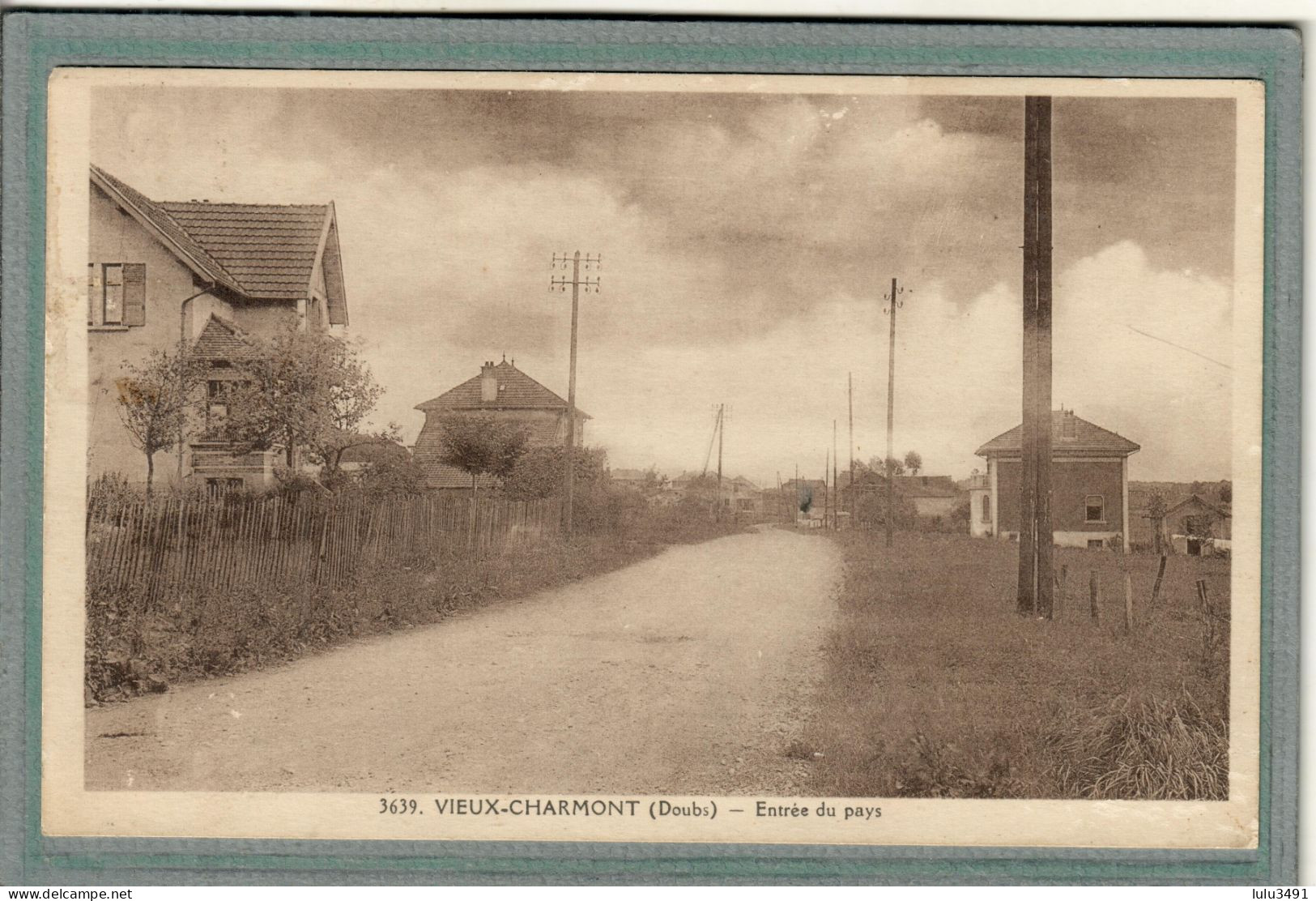 CPA (25) VIEUX-CHARMONT - Aspect De L'entrée Du Pays En 1938 - Other & Unclassified