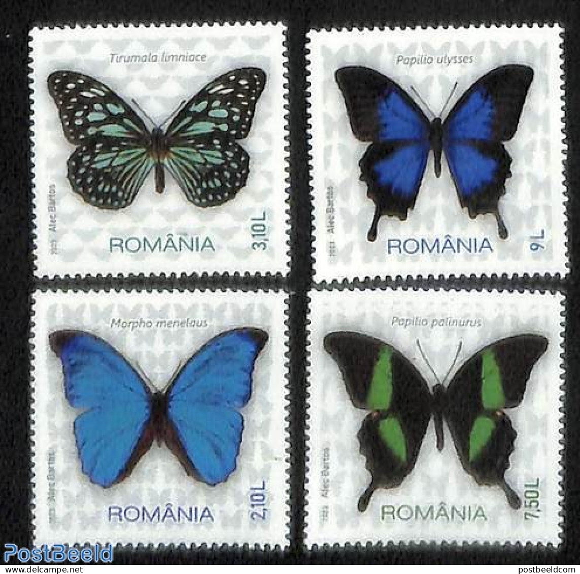 Romania 2023 Butterflies 4v, Mint NH, Nature - Butterflies - Unused Stamps