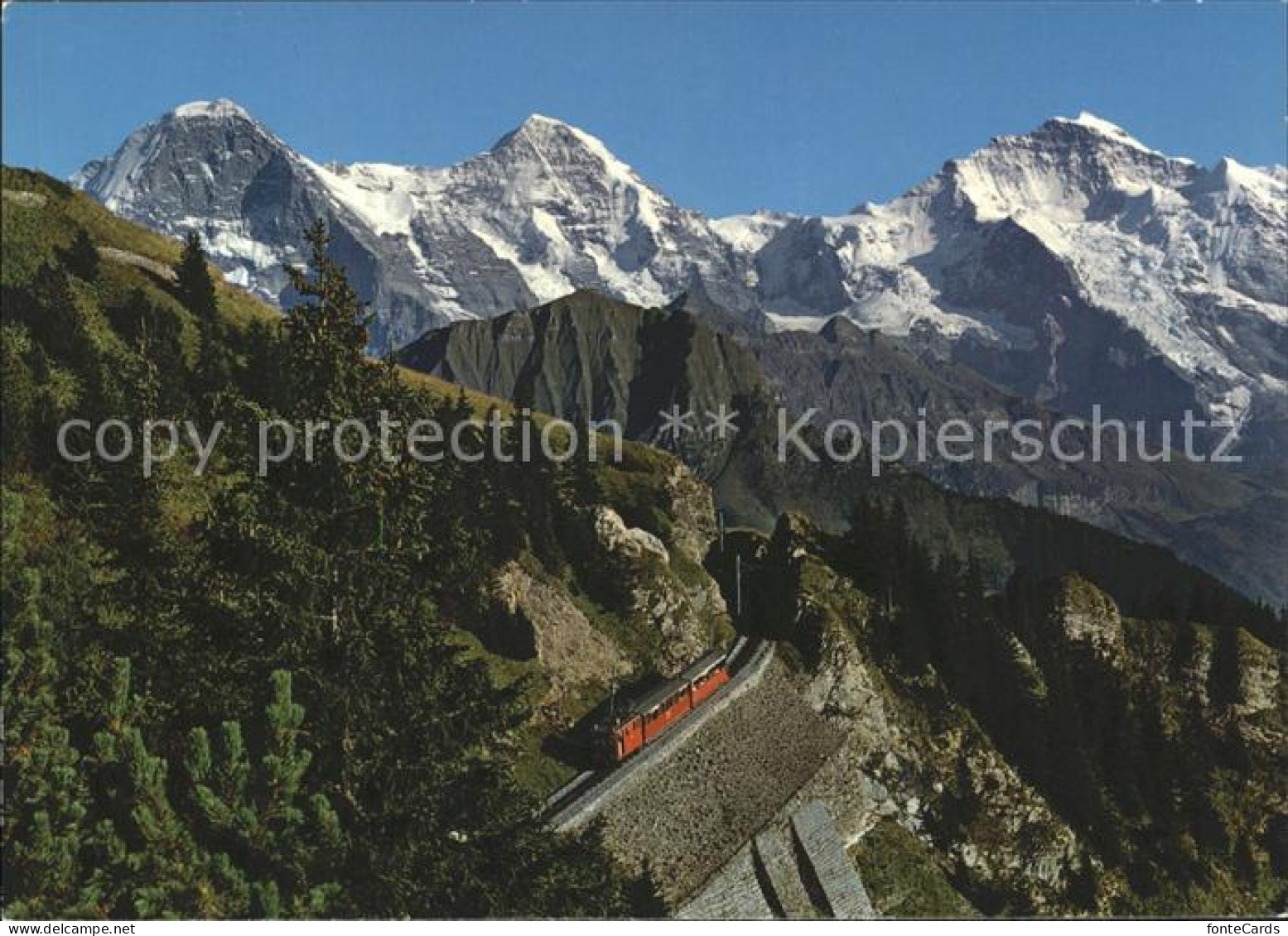 11915719 Schynige-Platte-Bahn Mit Eiger Moench Jungfrau Schynige-Platte-Bahn - Other & Unclassified