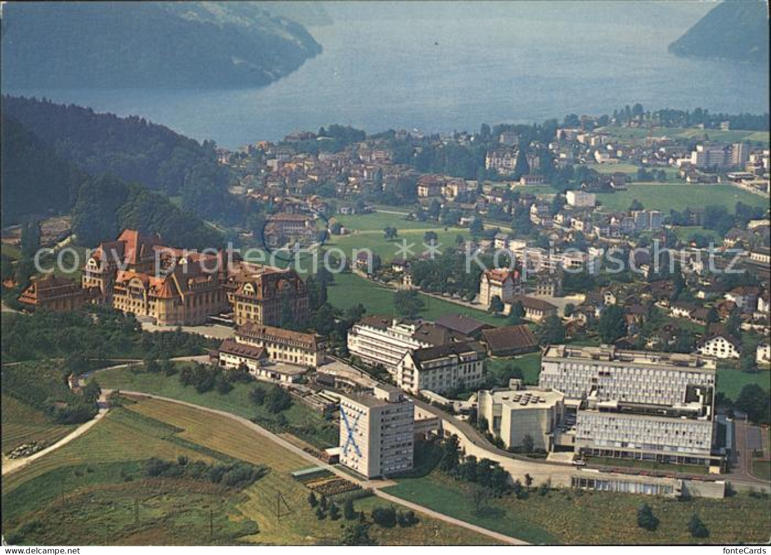 11903739 Ingenbohl Institut Ingenbohl Theresianum Panorama Fliegeraufnahme Ingen - Autres & Non Classés