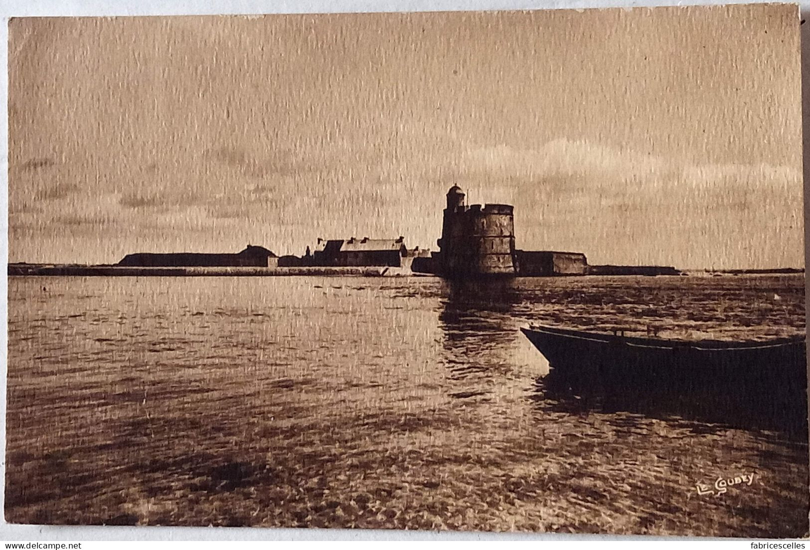CPSM Circulée 1948,  Saint Vaast La Hougue (Manche) - Le Fort De Tatihou, Vu De L'ilet  (71) - Saint Vaast La Hougue