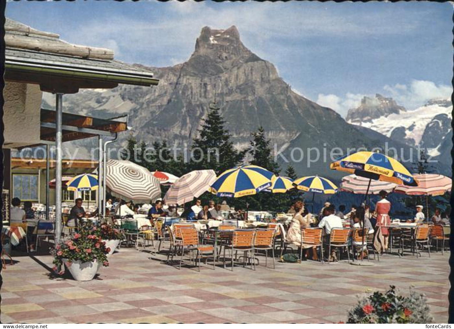 11892459 Engelberg OW Bergrestaurant Brunni Terrasse Alpenpanorama Engelberg OW - Andere & Zonder Classificatie