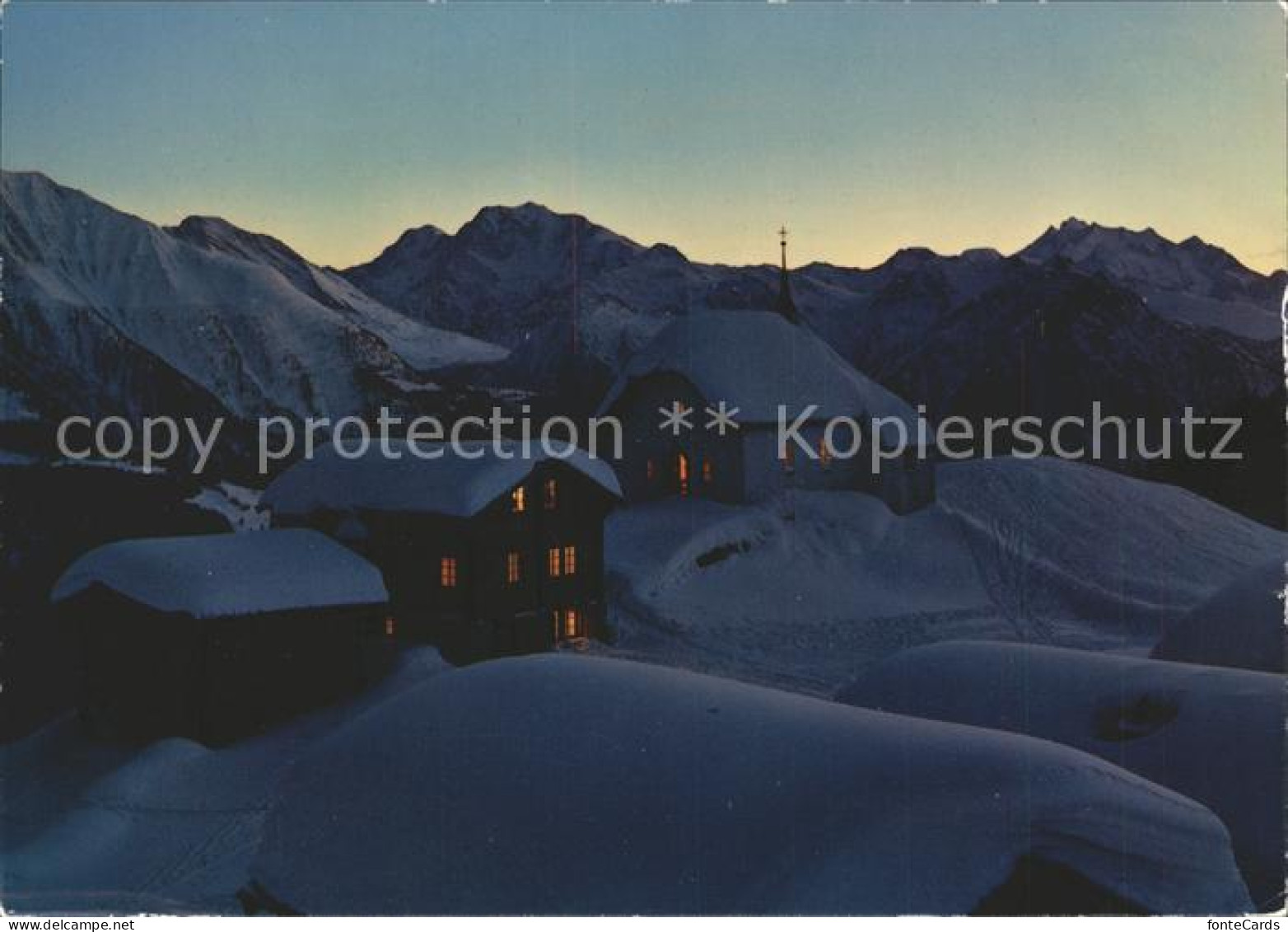 11891459 Bettmeralp VS Bei Nacht Mit Fletschhorn Und Dom Bettmeralp - Autres & Non Classés