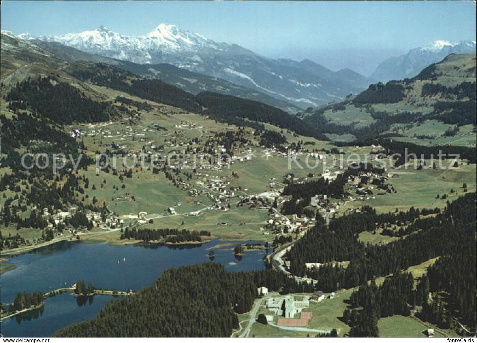 11890039 Lenzerheide Valbella Panorama Mit Calanda Lenzerheide/Lai - Autres & Non Classés