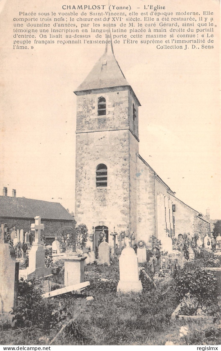 89-CHAMPLOST-N°T2252-F/0067 - Villeneuve-sur-Yonne