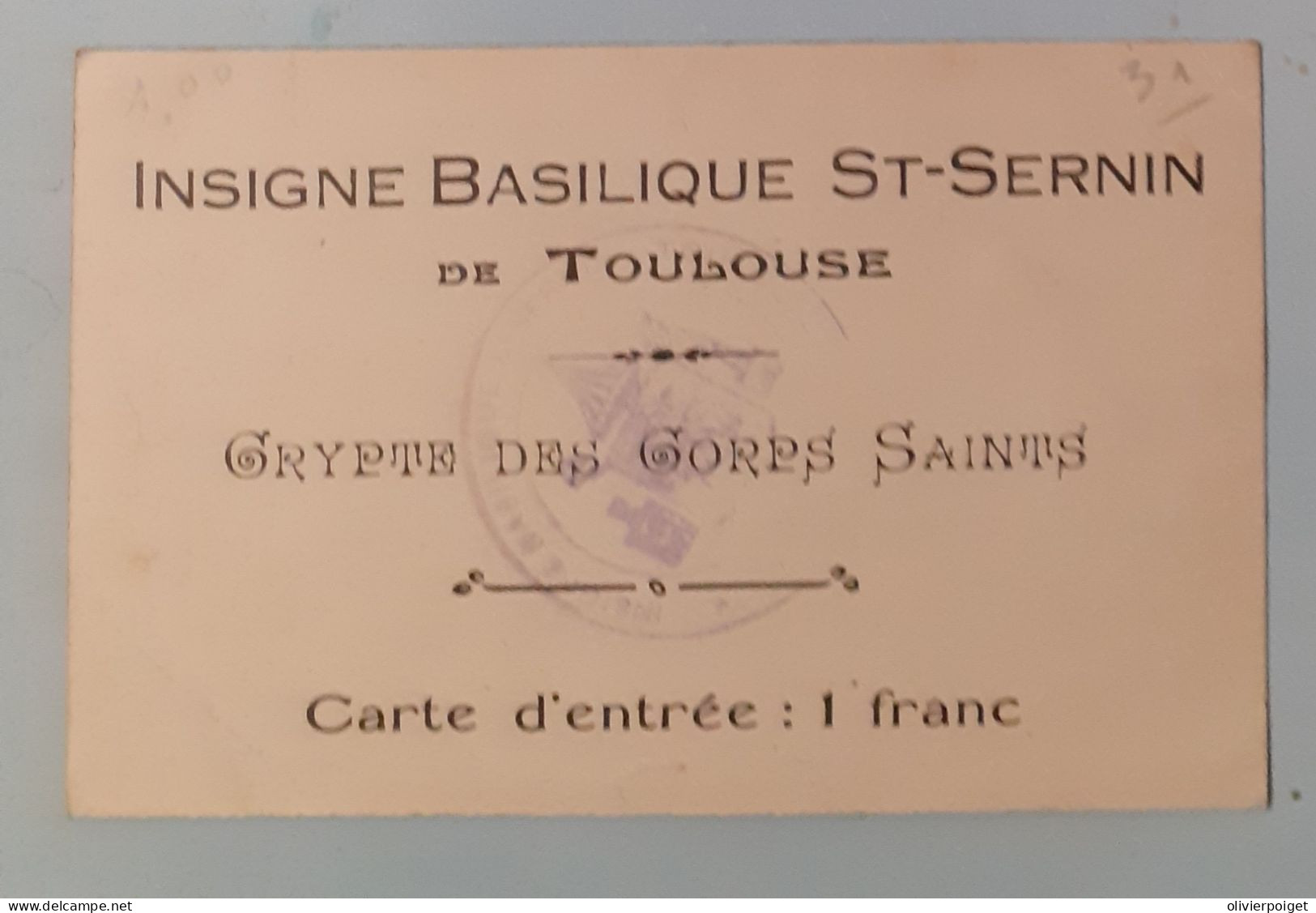 DPT 31 - Toulouse - Abside Saint-Sernin - Crypte Des Corps Saints - Non Classés