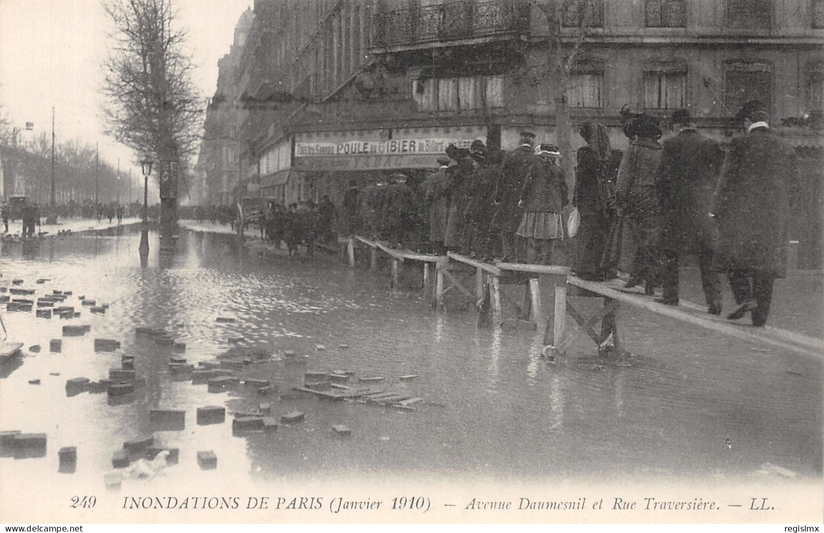 75-PARIS INONDE AVENUE DAUMESNIL-N°T2253-A/0309 - Paris Flood, 1910