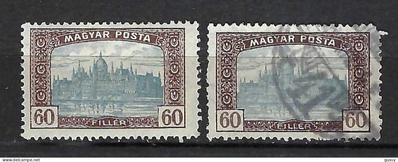 HONGRIE Ca.1916-19: Lot D' Obl., Nuances - Used Stamps