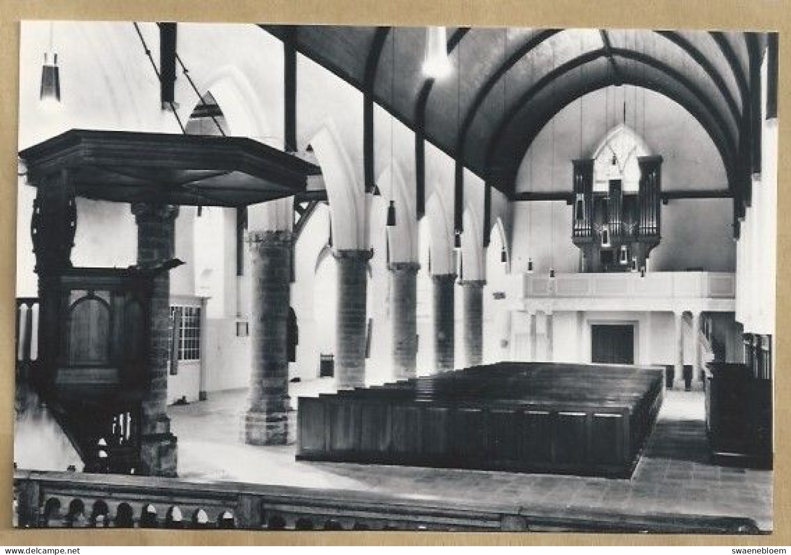 NL.- DREISCHOR. NED. HERV. KERK. PREEKSTOEL. ORGEL. INTERIEUR. ONGELOPEN. - Eglises Et Cathédrales