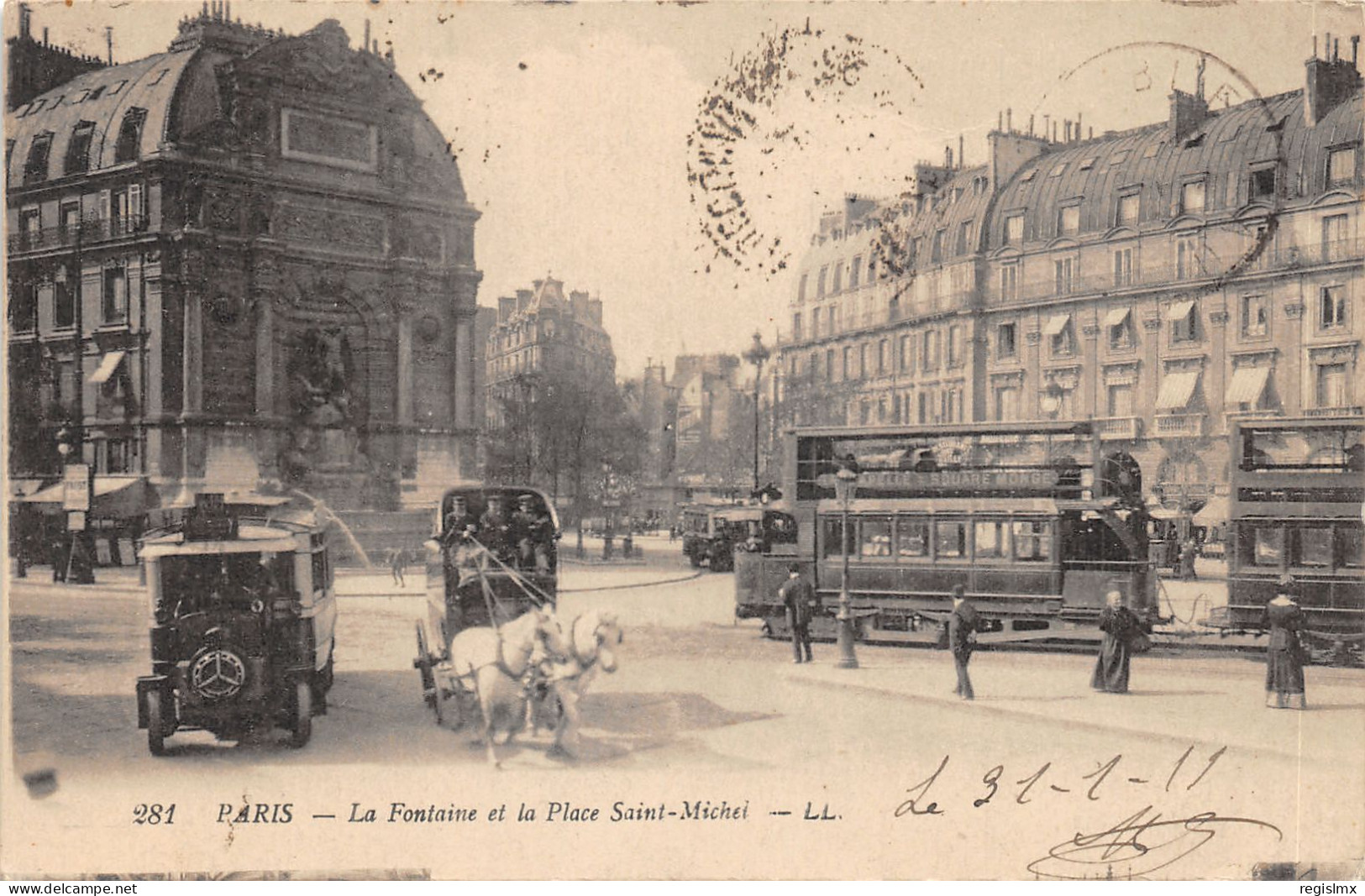 75-PARIS-VI-PLACE SAINT MICHEL-N°T2408-D/0291 - Paris (06)