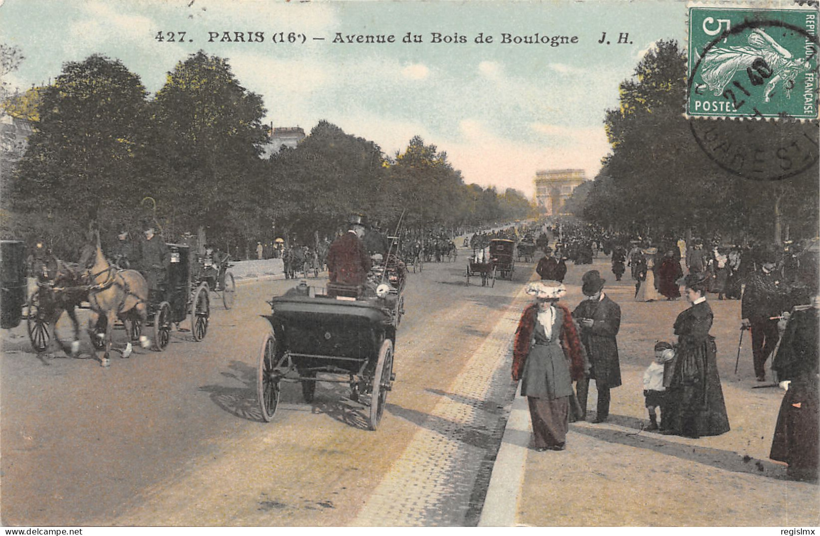 75-PARIS-XVI-AVENUE DU BOIS DE BOULOGNE-N°T2408-F/0381 - Arrondissement: 16