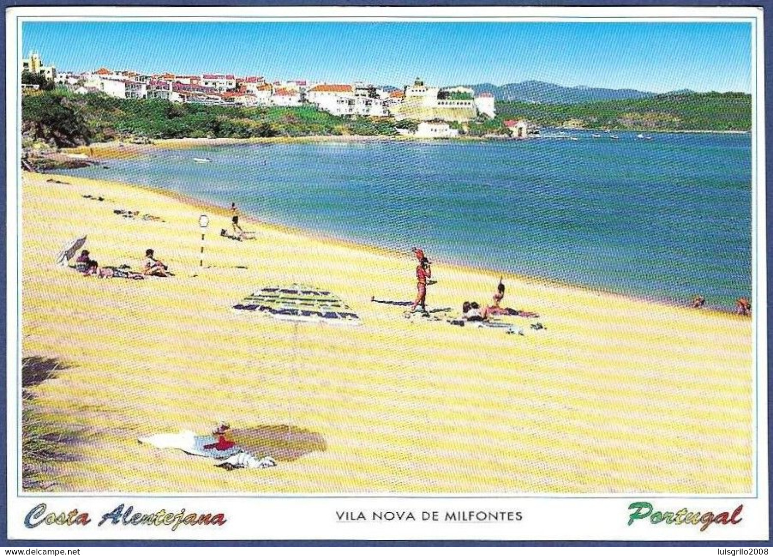 Vila Nova De Milfontes - Vista Parcial Da Praia Vila -|- Costa Alentejana - Beja