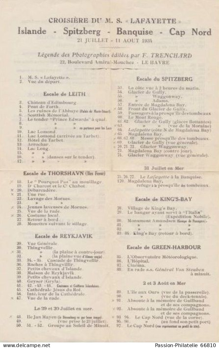 Iles Feroë - THORSHAVN - Le "Pourquoi Pas" Au Mouillage - Expédition Polaire - Cliché Tiré Du M.S. Lafayette En 1934 - Féroé (Iles)