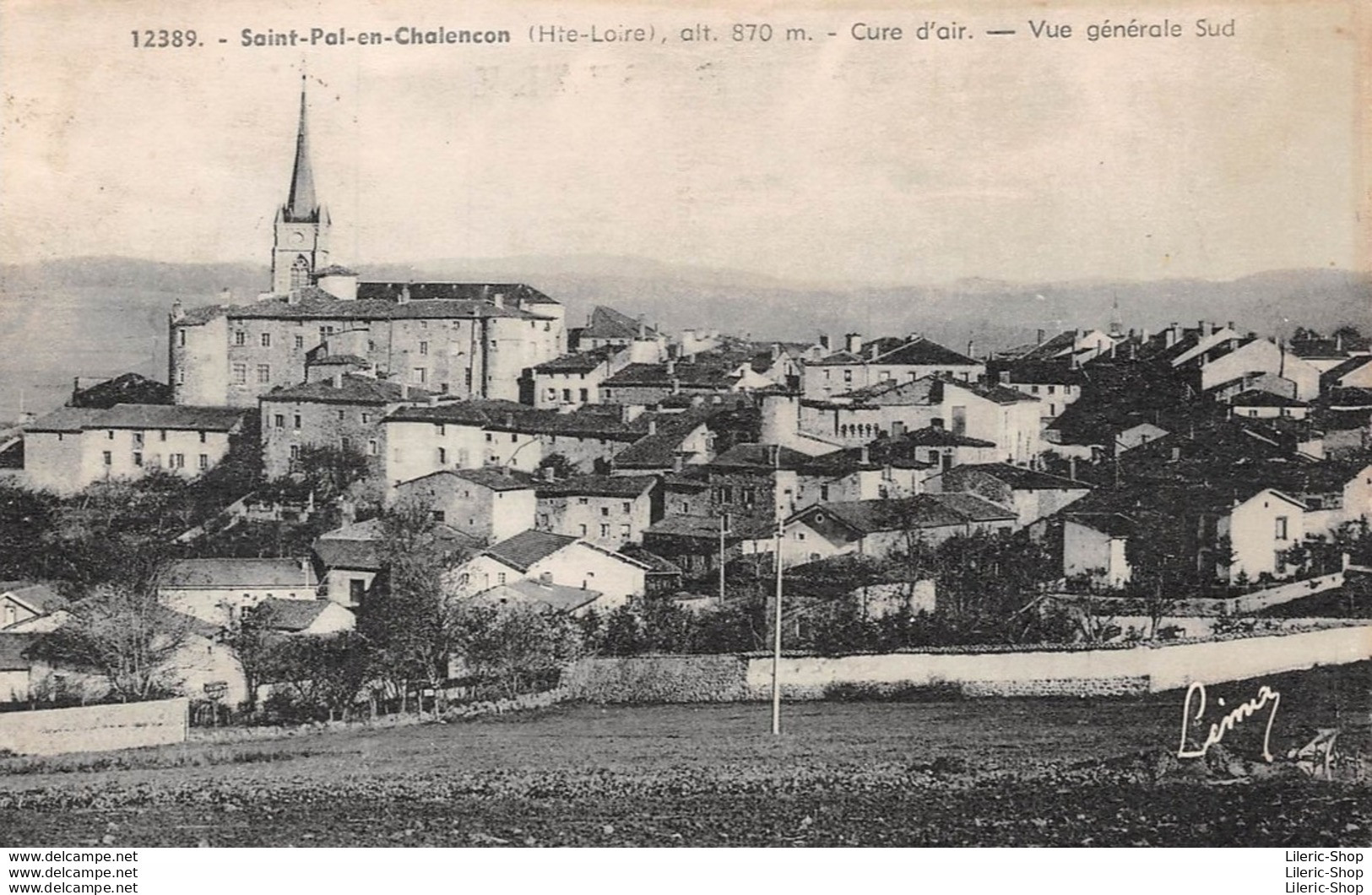 ►SAINT-PAL-EN-CHALENCON►43◄►CPA◄1943►VUE GÉNÉRALE SUD - Autres & Non Classés