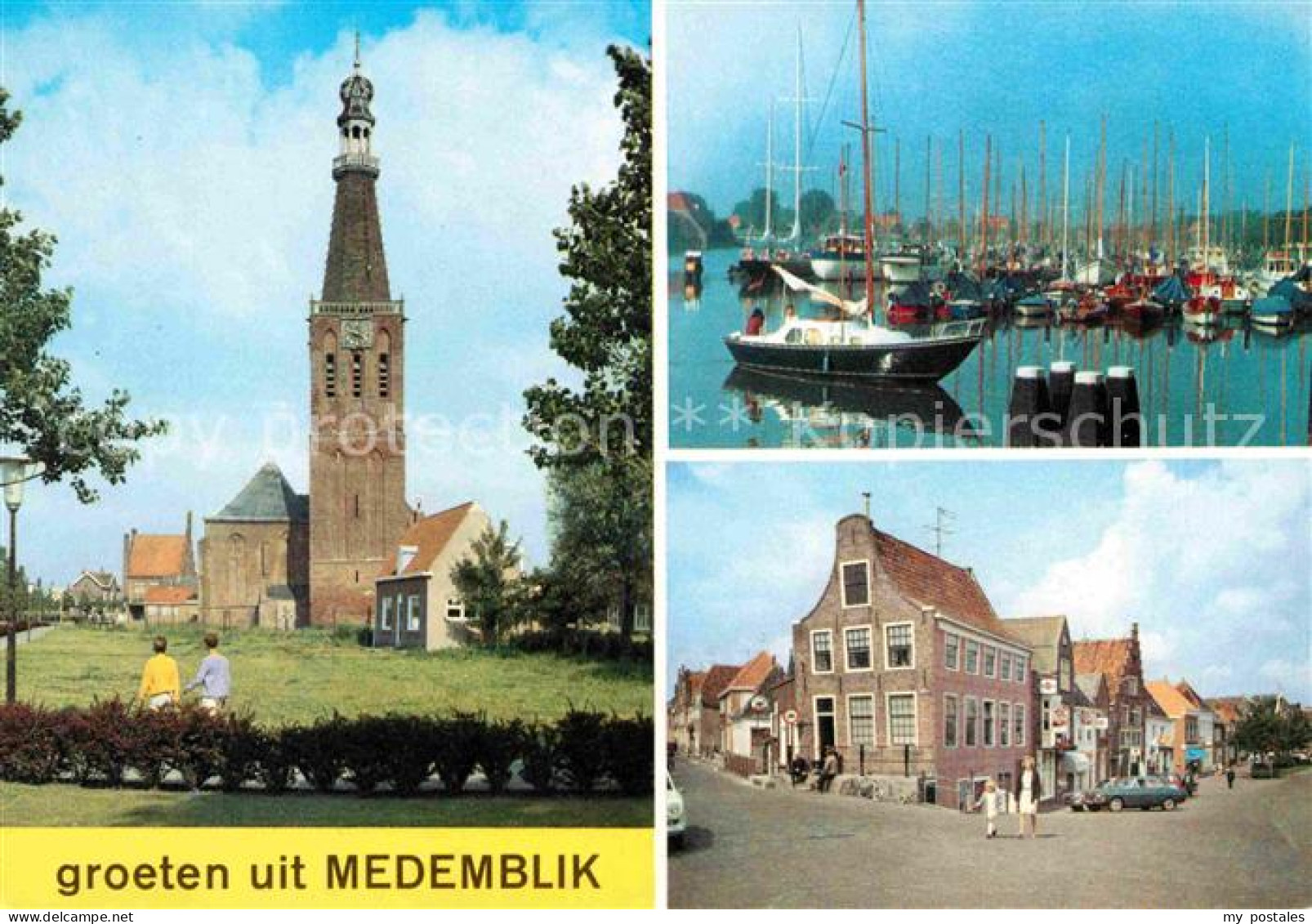 72684242 Medemblik Kirche Hafen Ortsmotiv Medemblik - Sonstige & Ohne Zuordnung