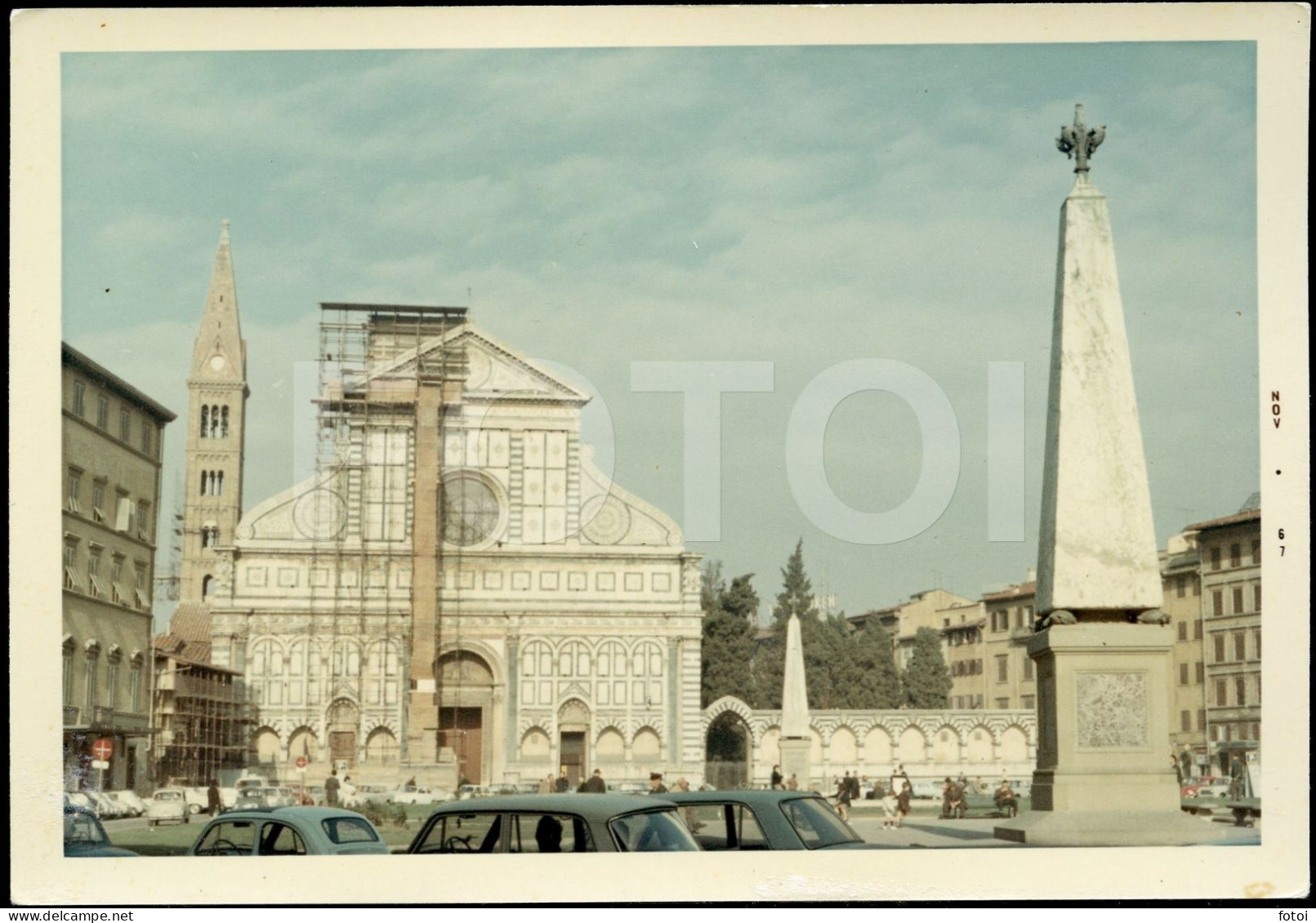 1967 REAL PHOTO FOTO RESTORATION FIRENZE FLORENCE ITALIA ITALY CARS VOITURES AT55 - Places