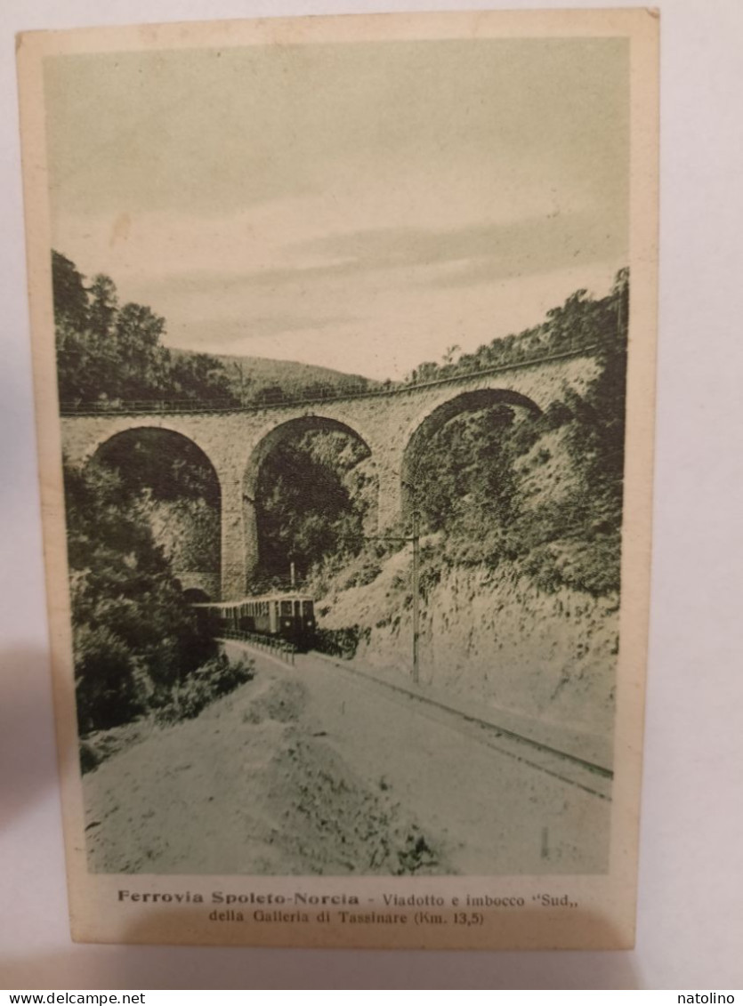 Fp VG Ferrovia Spoleto Norcia Viadotto Della Galleria Di Tassinare Treno Bella - Perugia