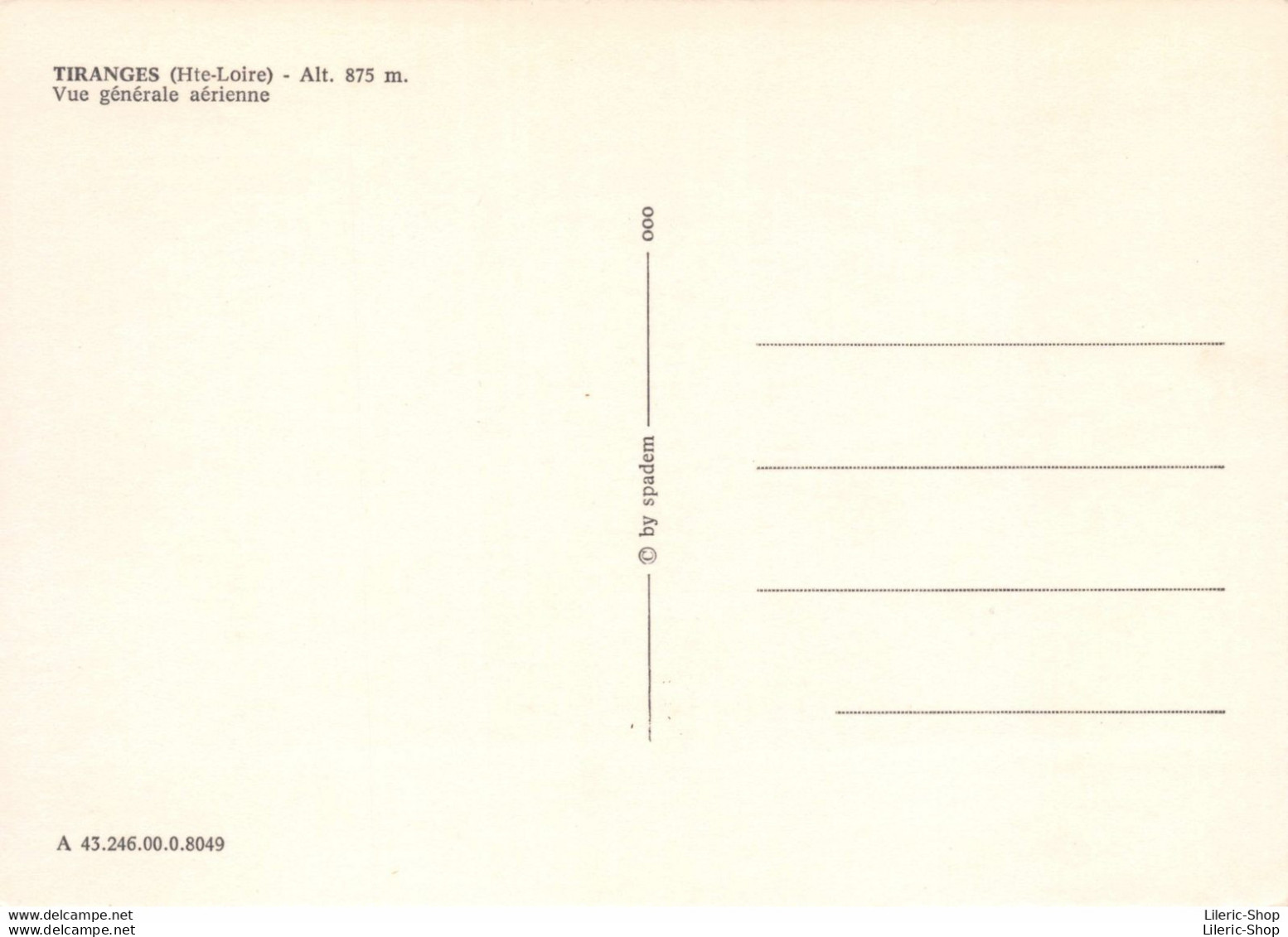 [43] TIRANGES - Vue Générale Aérienne - Cpm GF   ♥♥♥ - Other & Unclassified