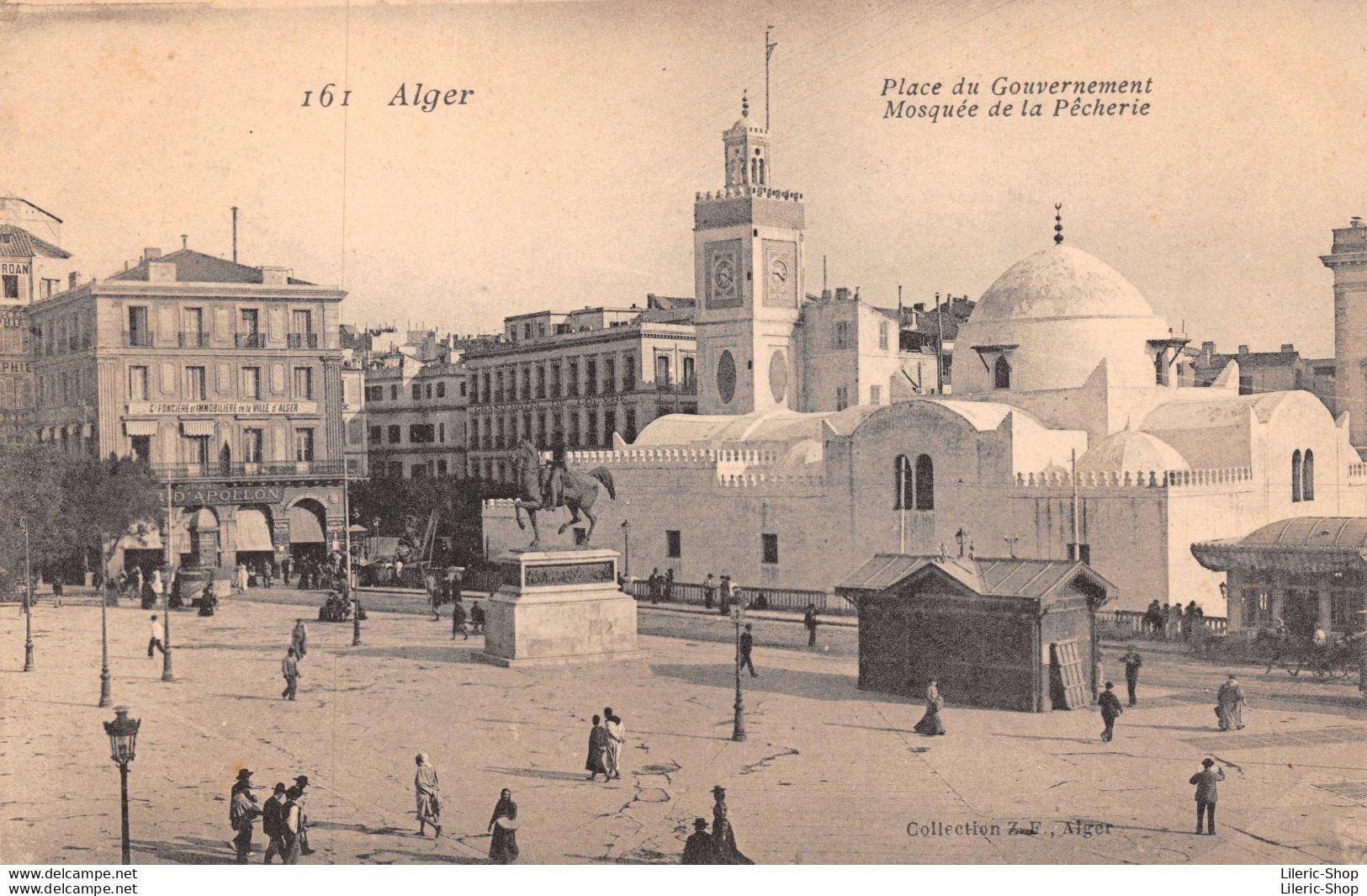 ALGER Place Du Gouvernement - Mosquée De La Pêcherie - N°161 Collection Z.F Cpa ± 1920  ♥♥♥ - Alger