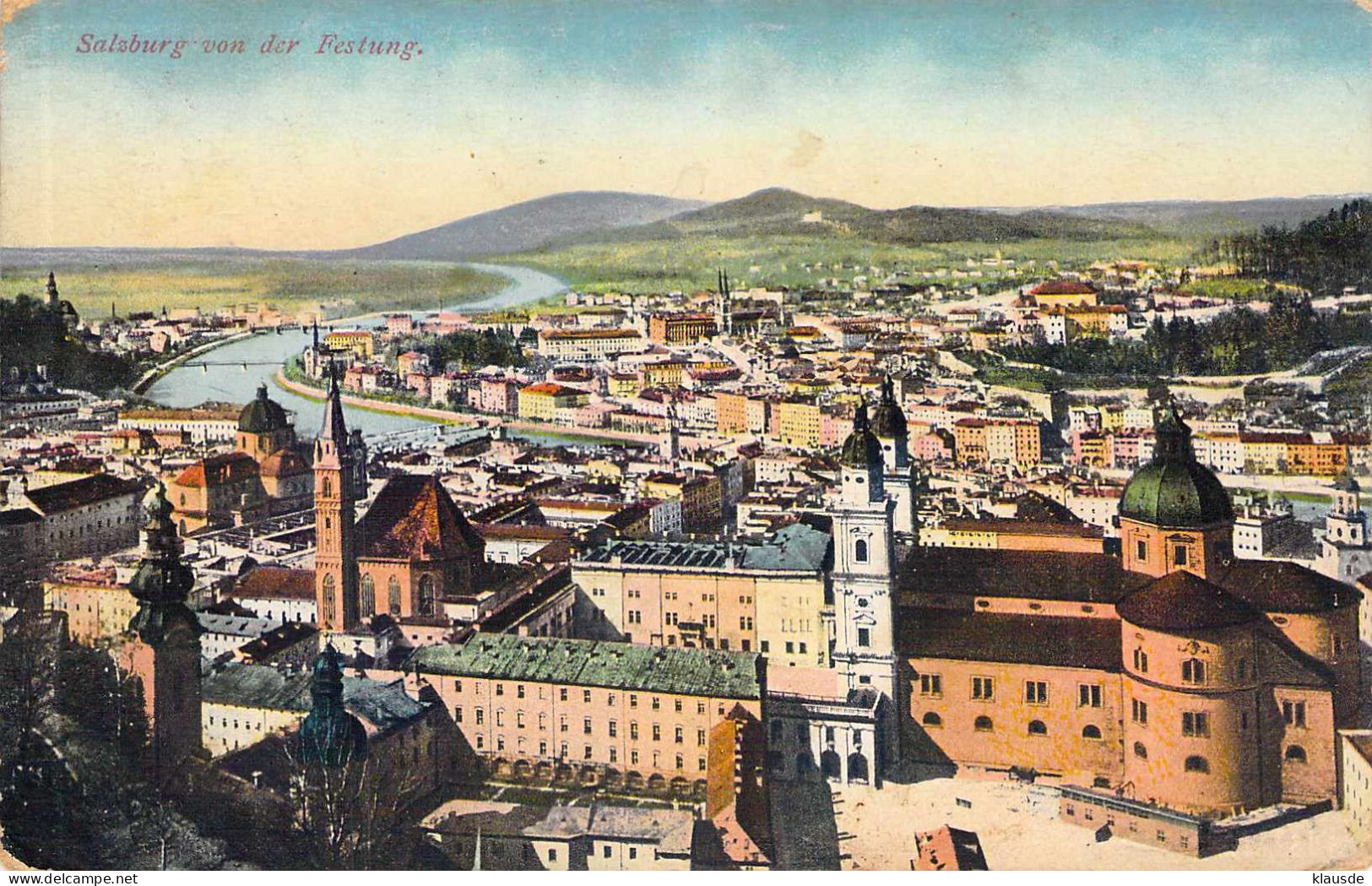 Salzburg Von Der Festung Feldpost - Salzburg Stadt
