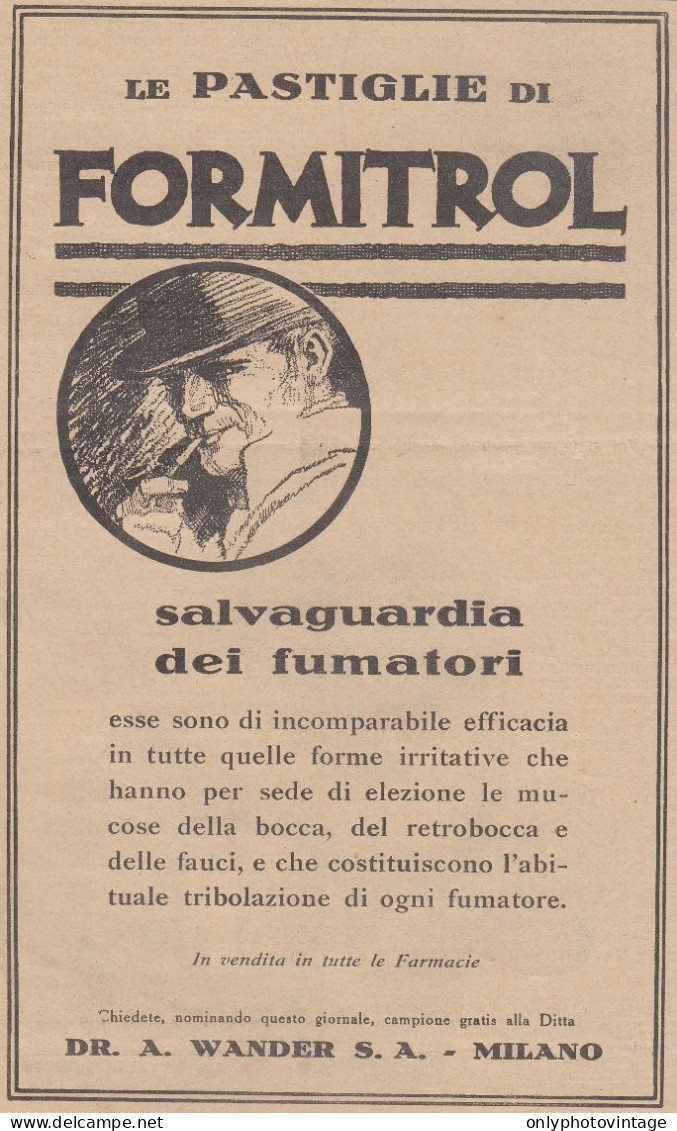 FORMITROL - Illustrazione - 1931 Pubblicità Epoca - Vintage Advertising - Publicidad