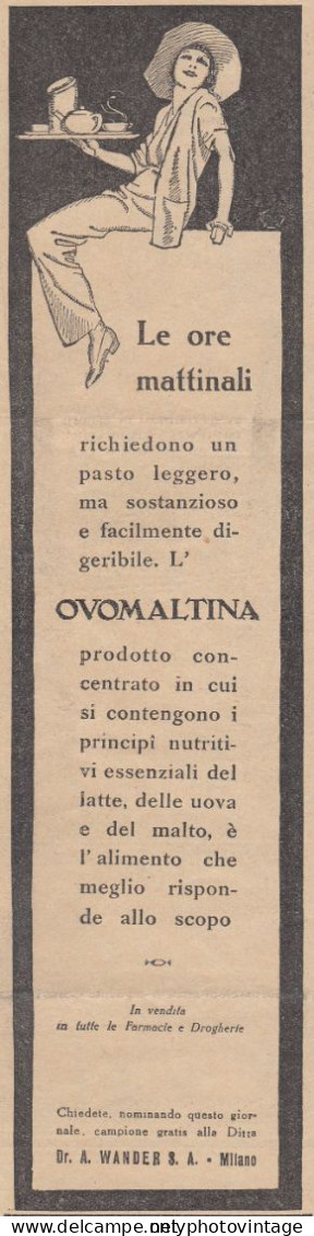 OVOMALTINA - Le Ore Mattinali - 1931 Pubblicità - Vintage Advertising - Publicidad