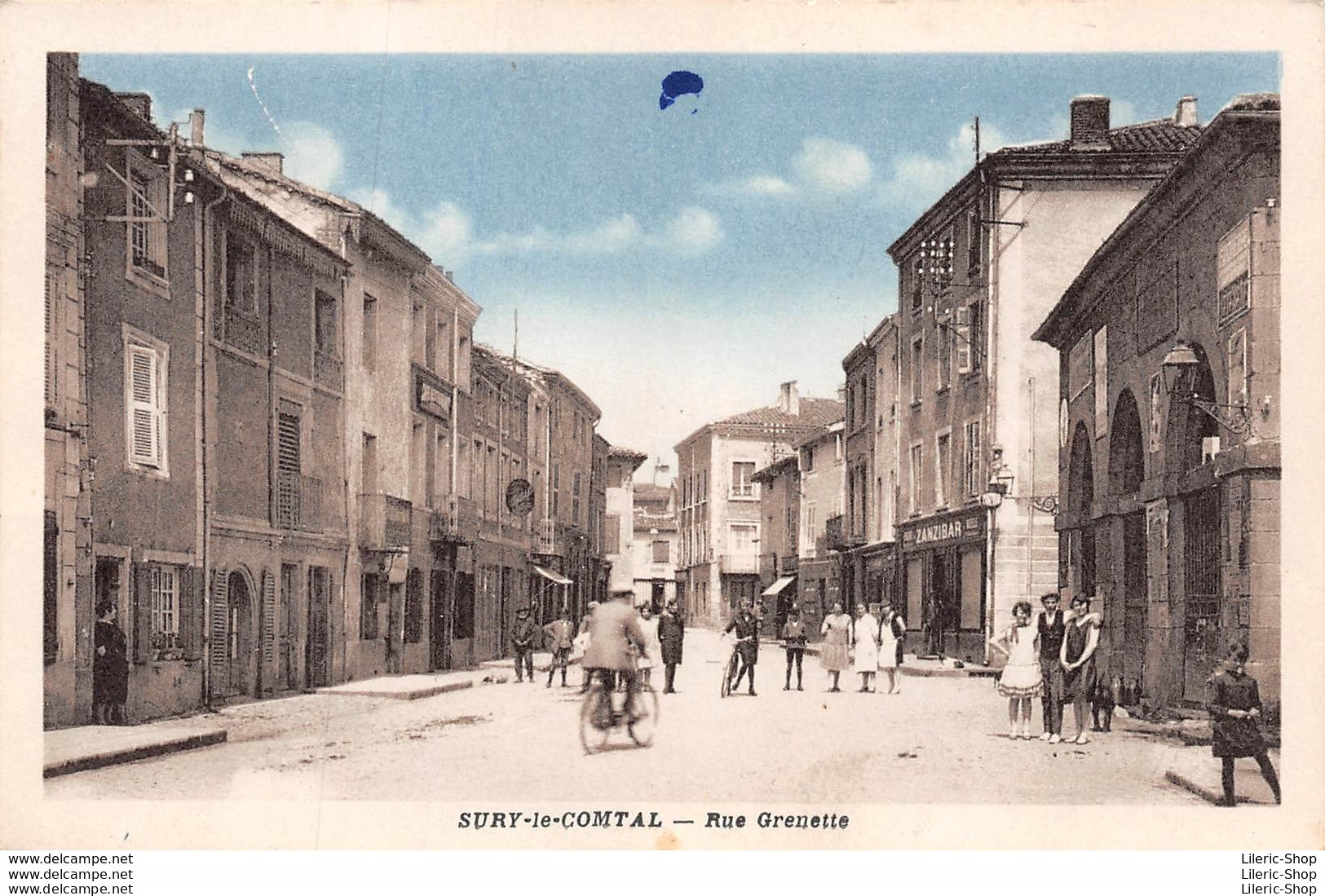 [42] SURY-LE-COMTAL -RUE GRENETTE - MAGASIN ZANZIBAR - ÉDIT.COMBIER CPSM ± 1940 ♦♦♦ - Sonstige & Ohne Zuordnung