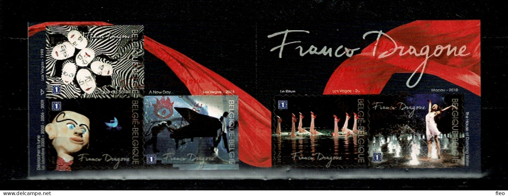 2012 B127 (4219/4223) Postfris Met 1édag Stempel : HEEL MOOI ! MNH Avec Cachet 1er Jour : Franco Dragone - Cirque   .... - 1997-… Permanente Geldigheid [B]