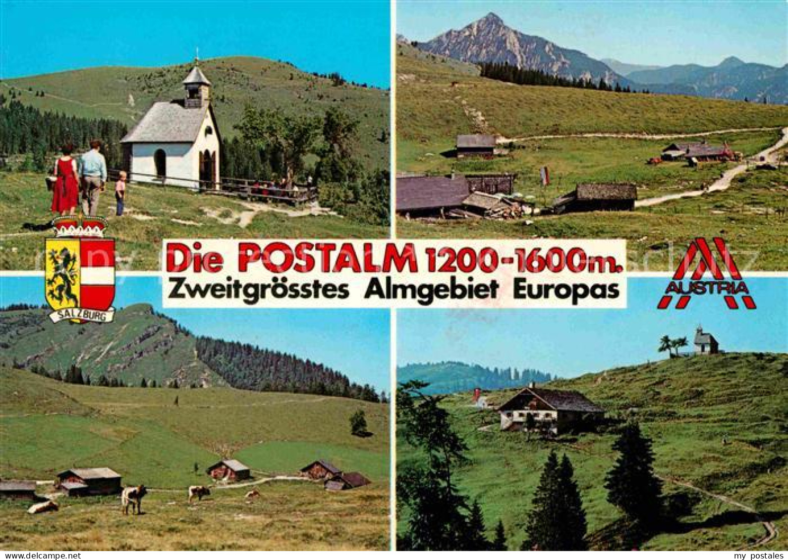 72681212 Salzburg Oesterreich Die Postalom Kapelle Landschafts Panorama Salzburg - Other & Unclassified