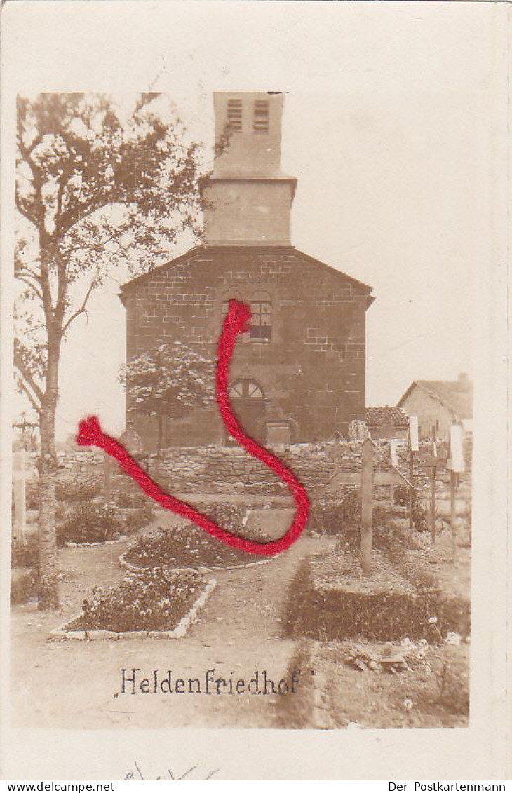 / 55 / - IVOIRY   Kirche Und Heldenfriedhof Cimetière Carte Photo Allemande 1° Guerre - Other & Unclassified