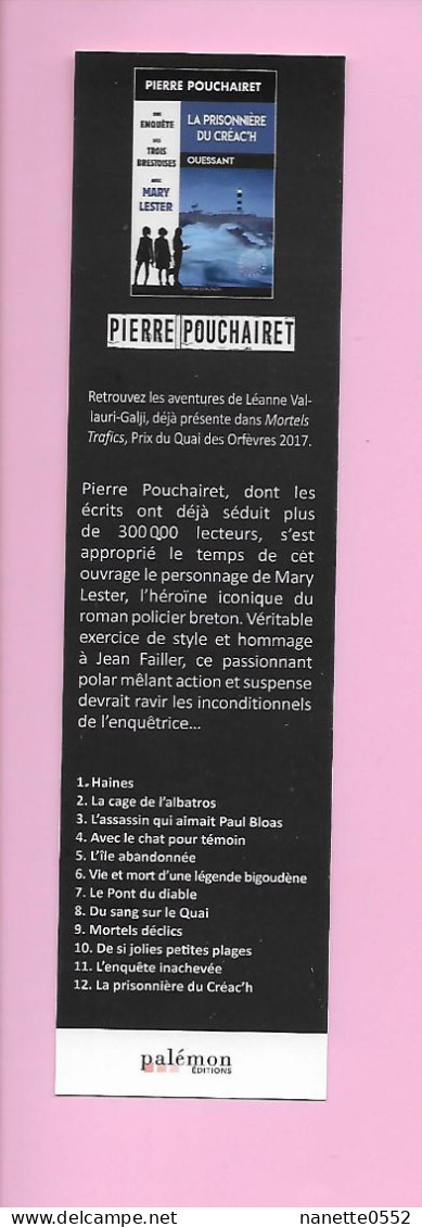 MP - La Prisonnière Du Créac'h - Ed. Palémon - Bookmarks