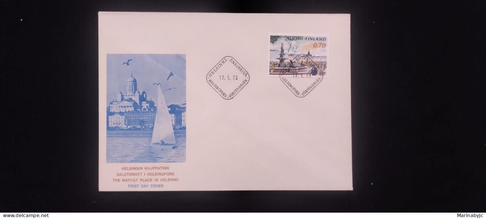 C) 1973. FINLAND. FDC. THE HELSINKI MARKET. XF - Altri & Non Classificati