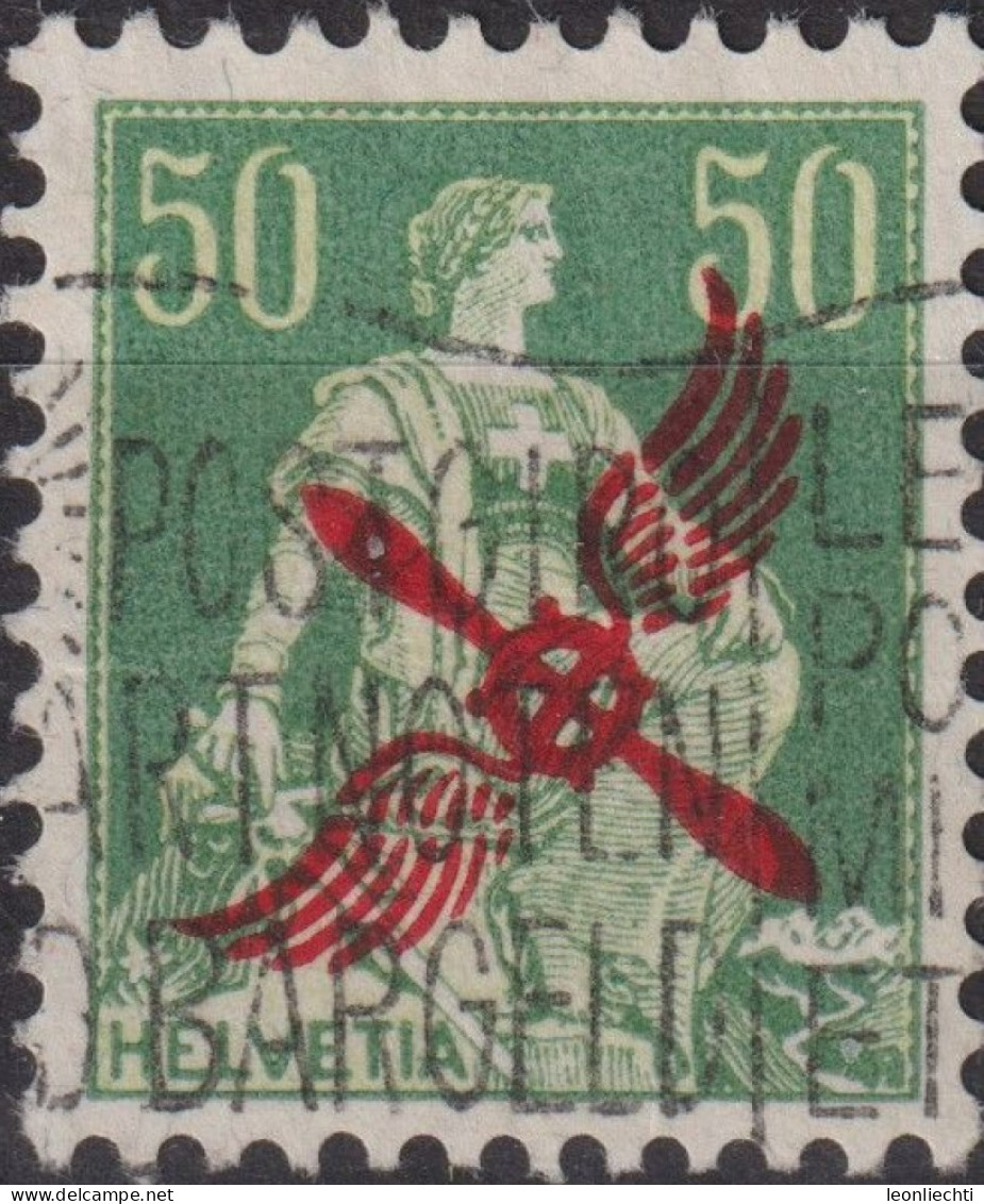 1919-1920 Flugpost ⵙ Zum:CH F2, Mi:CH 145, Yt:CH PA2, Helvetia Mit Schwert - Gebruikt