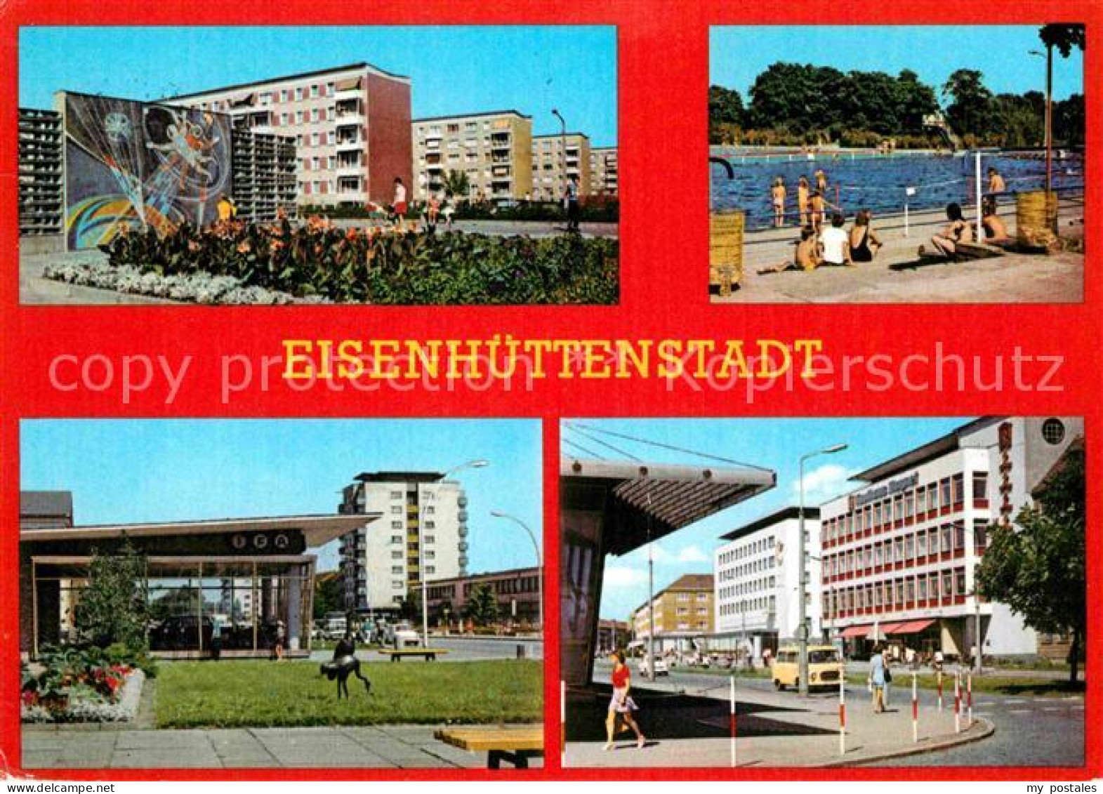 72671345 Eisenhuettenstadt Schwimmbad Leninallee Froeberling-Wohnkomplex Eisenhu - Eisenhüttenstadt