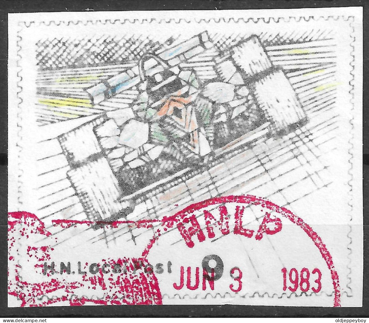 G.B. 1983 H.N. Local Post CAR RACING  LOCAL POST  Vignette Cinderella Reklamemarke - Cinderellas
