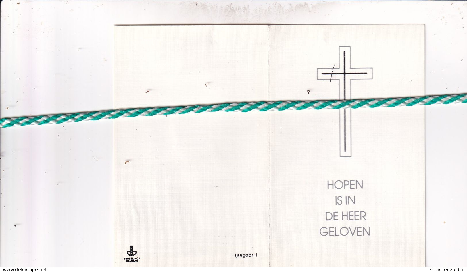 Helena Van Hamme-Van Vooren, Eeklo 1897, 1980 - Todesanzeige