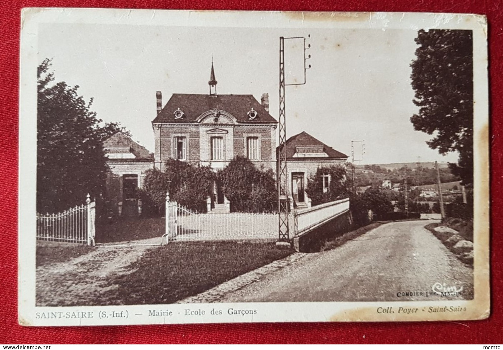 CPA - Saint Saire -(S-Inf.) Mairie - Ecole Des Garçons - Autres & Non Classés