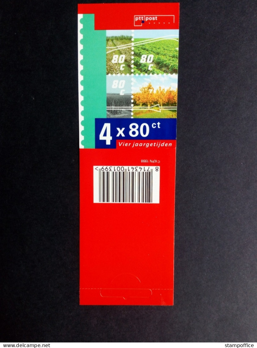 NIEDERLANDE MH 51 POSTFRISCH(MINT) PB 50 VIER JAHRESZEITEN 1998 OBSTANBAU - Carnets Et Roulettes