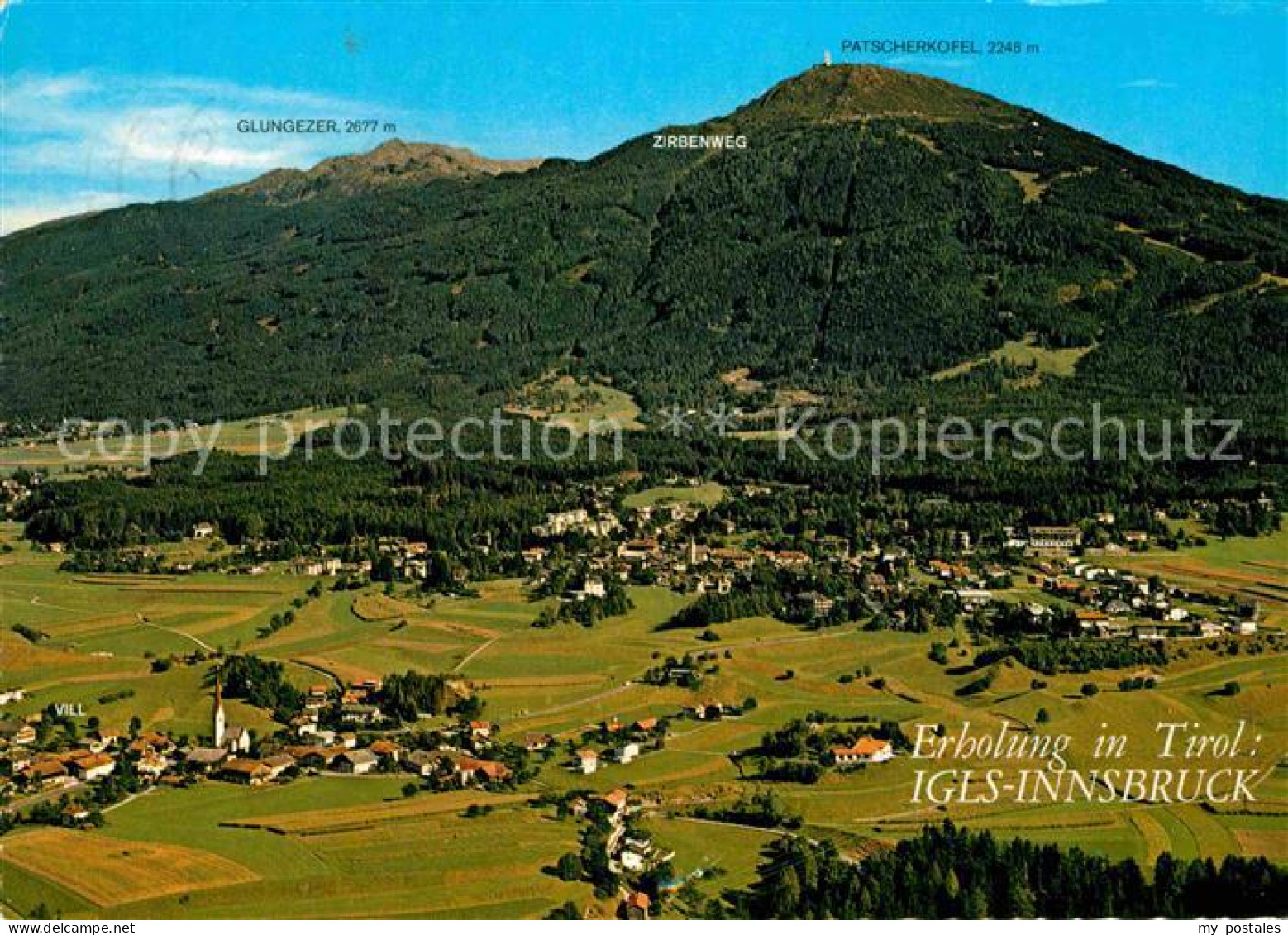 72668122 Igls Tirol Fliegeraufnahme Igls - Other & Unclassified