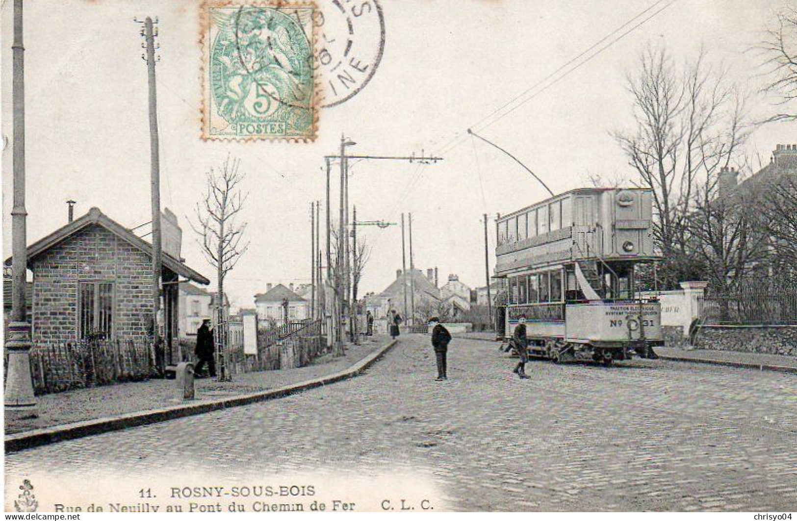 4V4Sb   93 Rosny Sous Bois Rue De Neuilly Au Pont De Chemin De Fer - Rosny Sous Bois