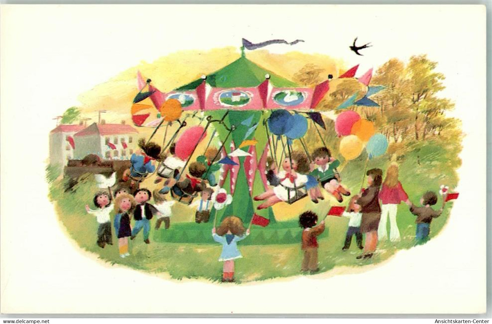 39791511 - Entwurf S. Linke  Planet Verlag Karussell Kinder Luftballons - Ausstellungen
