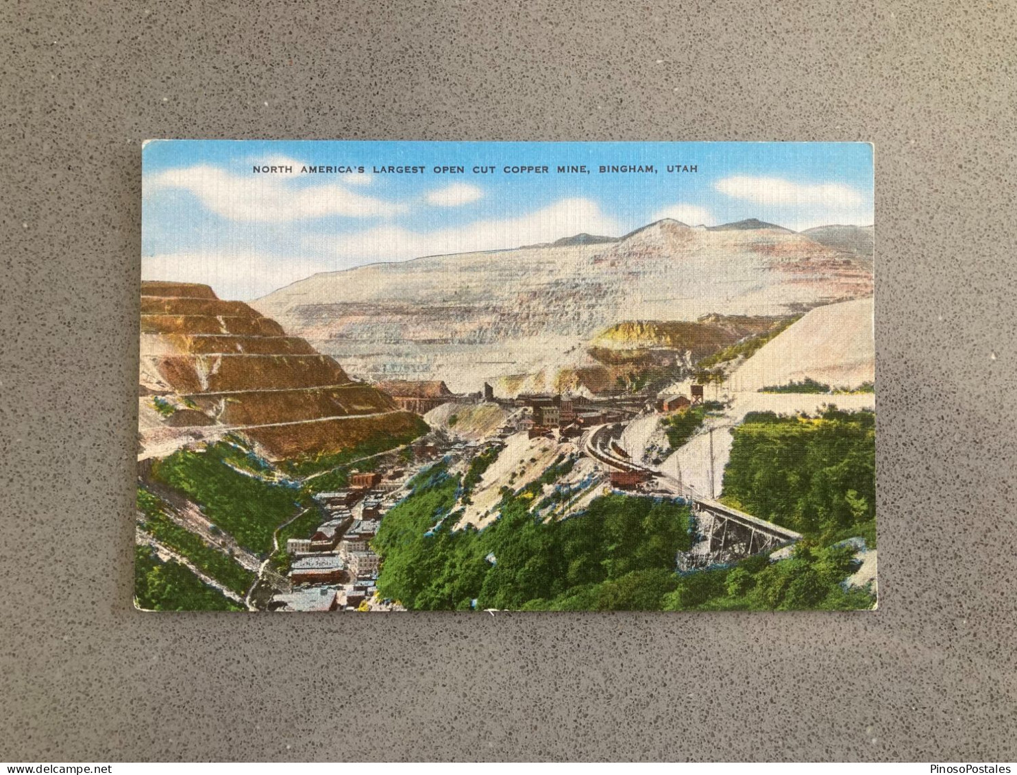 North America's Largest Open Cut Copper Mine, Bingham, Utah Carte Postale Postcard - Altri & Non Classificati