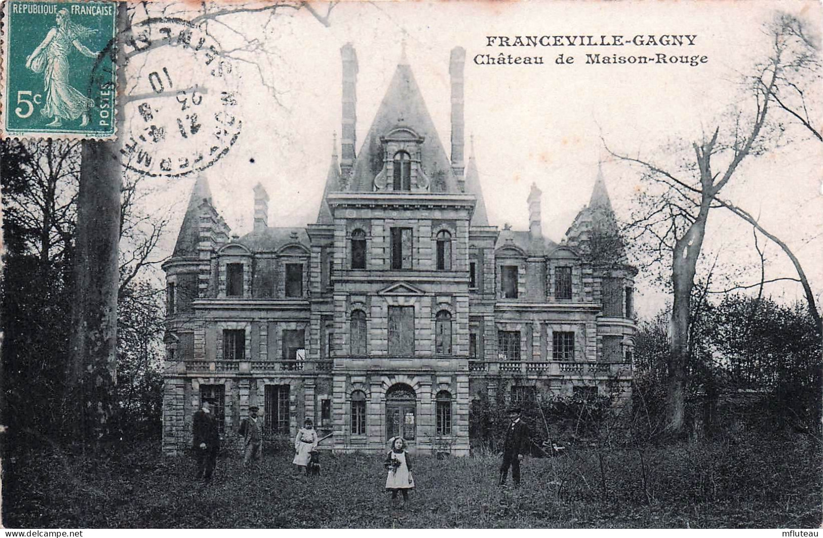 93* FRANCEVILLE GAGNY  Chateau  De Maison Rouge         RL45,0017 - Other & Unclassified