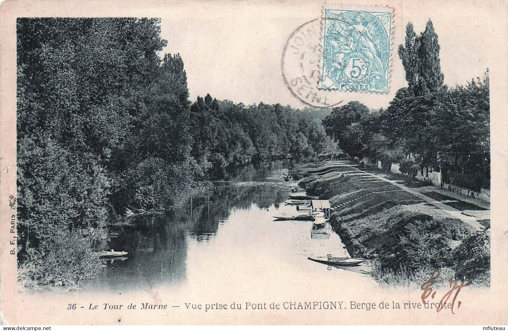 94* CHAMPIGNY  Berge Rive Droite Prise Du Pont      RL45,0614 - Champigny Sur Marne