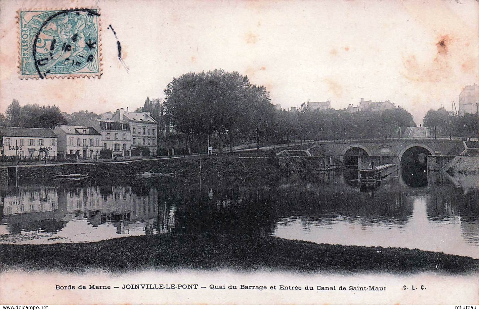 94* JOINVILLE  LE PONT   Quai Du Barrage Et Entree Canal De St Maur   RL45,1333 - Joinville Le Pont