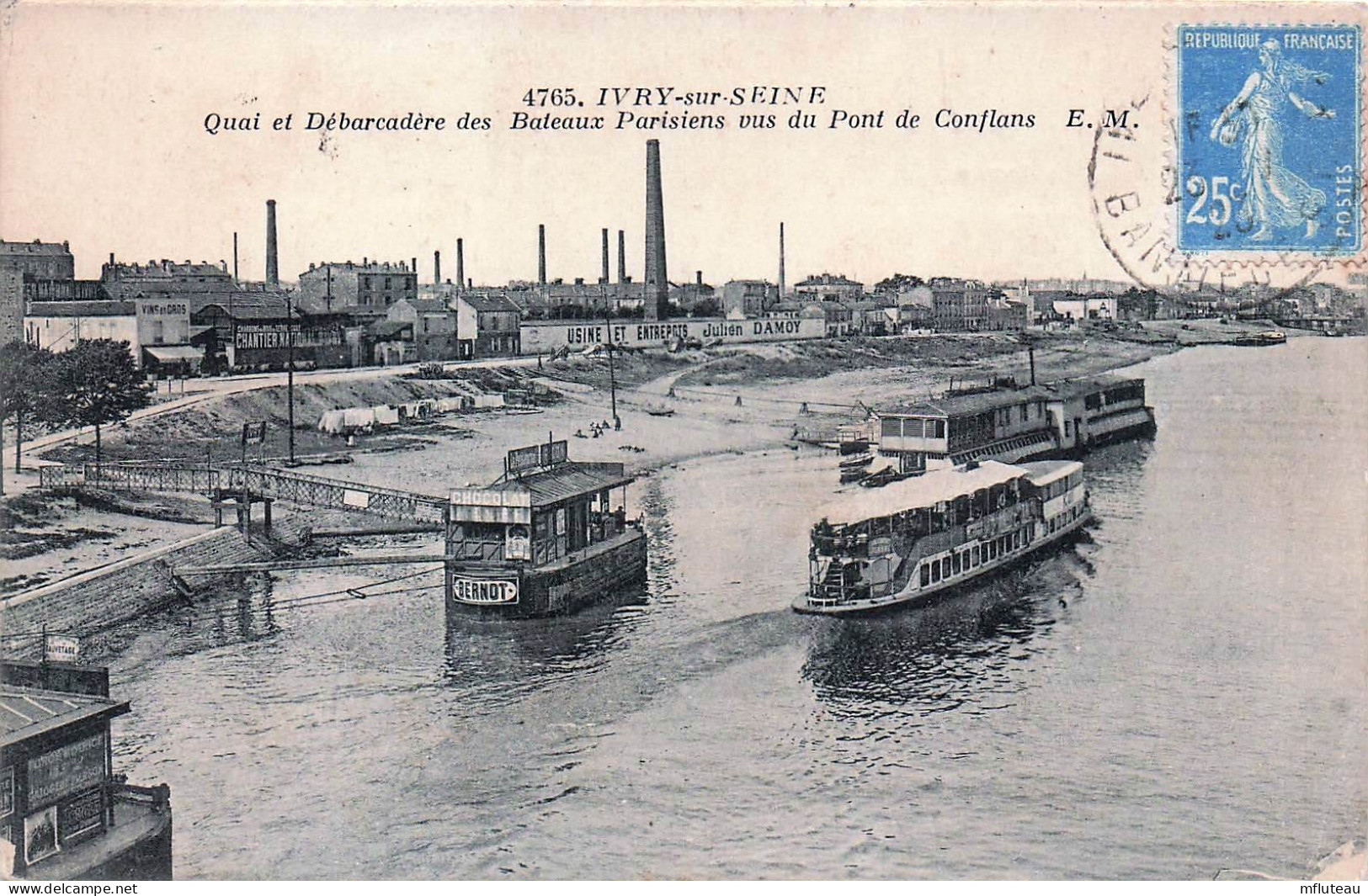 94* IVRY  S/SEINE Quai – Debarcadere Bateaux Parisiens   RL45,1150 - Ivry Sur Seine